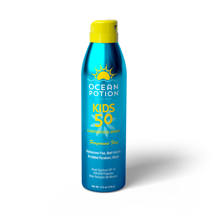 Kids SPF 50 Sunscreen Spray Ocean Potion Kids spf 50 sunscreen spray ocean potion